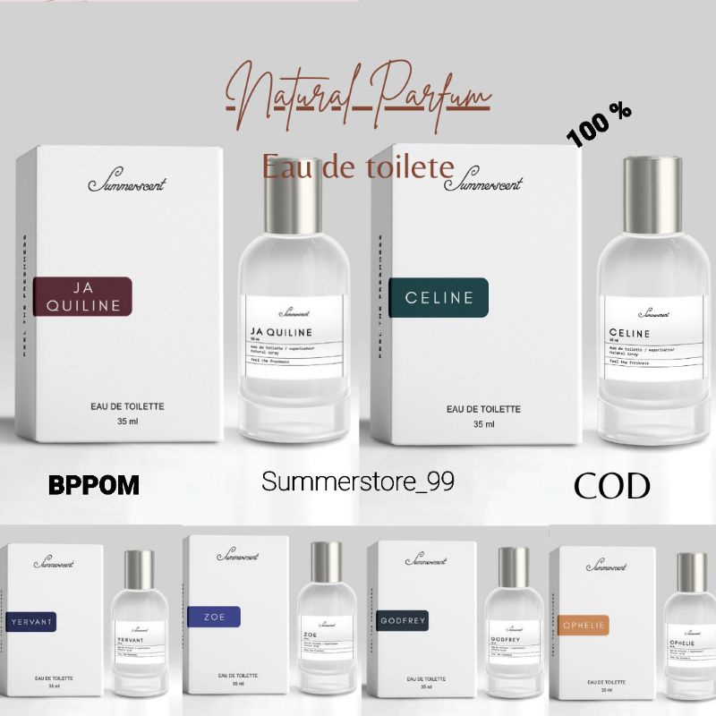 Summer Scent 35 ml Parfum Pria Wanita Natural Original Unisex Tahan Lama Ori Minyak Wangi Parfume
