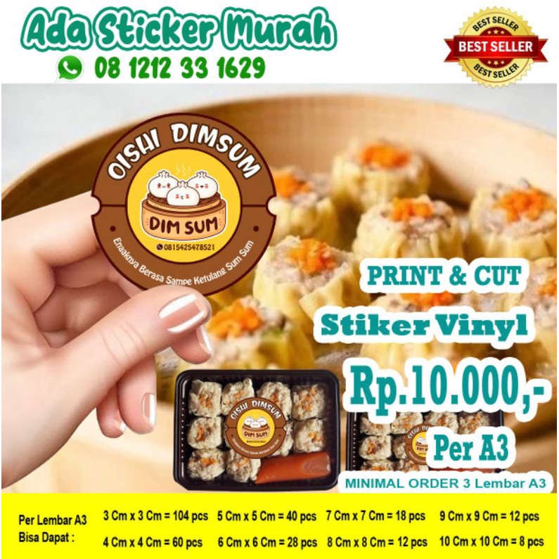 

Sticker VINYL A3+ Print & Cutting (kiss cut)