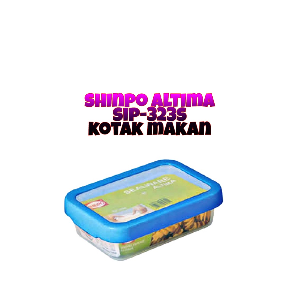 PROMO (BISA COD) Shinpo Altima SIP 323 S / SIP 323 T / Kotak Kue Plastik Polos / Kotak Makan / Food Storage / Tempat Kue - 0.85L / 2L