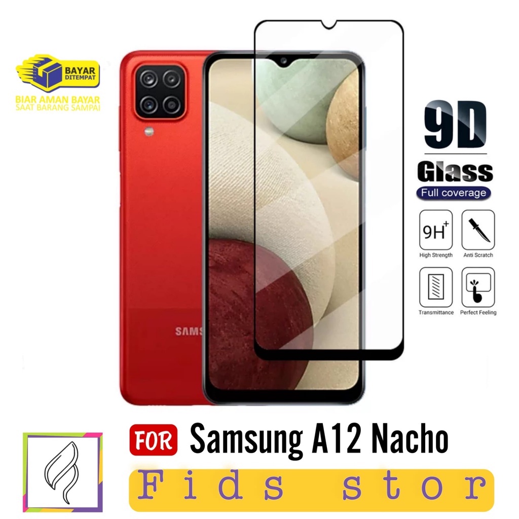 PROMO Tempered Glass SAMSUNG GALAXY A12 Nacho Full Layar Screen Guard Protector Antigores Kaca