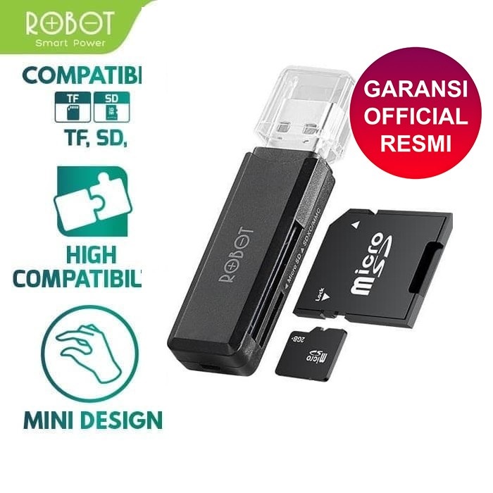 CR102 Card Reader Robot SD Card &amp; Micro SD USB3.0 Memory