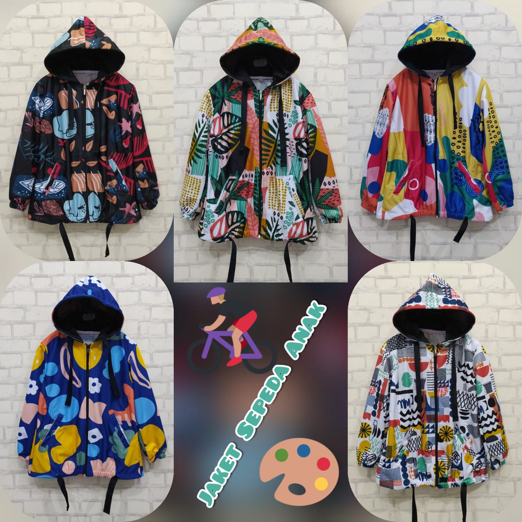 JAKET SEPEDA ANAK / JAKET PRINTING ANAK / JAKET ANAK BAHAN LOTTO