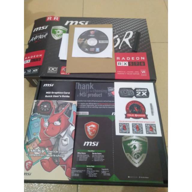 VGA MSI RX 570 OC 8gb