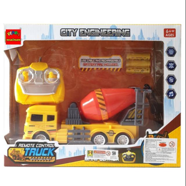 RC Remote Control Truck Semen Molen Truk Konstruksi Mixer