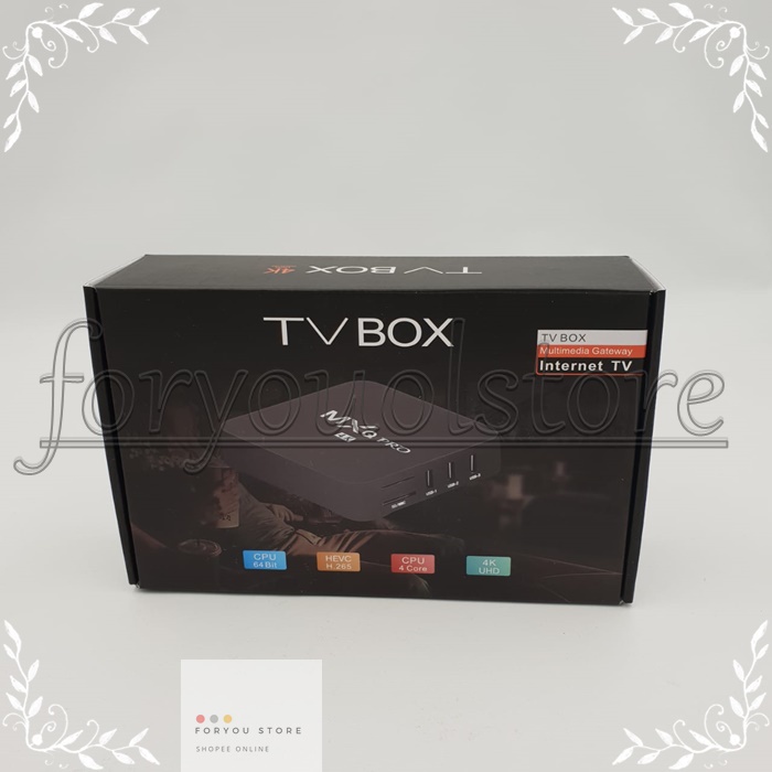 TERLARIS COD (CASH ON DELIVERY) TV BOX Android MXQ-Pro 4K Smart TV Media Player/ Smart TV Box/ LAN TV Box Android