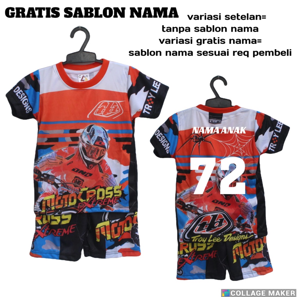 Jersey baju balap setelan baju balap sepeda jersey baju balap motor cross