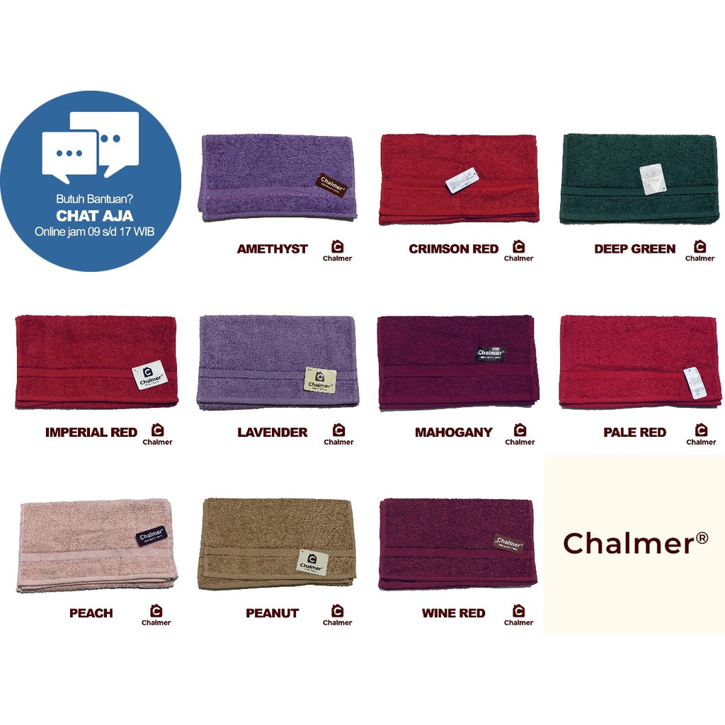 WW Handuk Olahraga - 34x80cm (KECIL) - Chalmer - Handuk Sport (Tangan / Muka / Wajah) - PART 2
