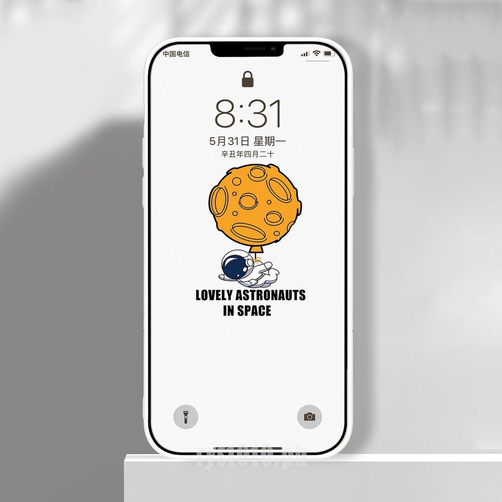 Astronaut case Vivo Y11 Y12 Y15 Y17 Y19 Y30 Y95 Y93 Y91C Y91 Y50 Y7S Y1S S1 V15  Z1 Pro V15 PRO Y21 V21 Y52S lembut TPU shockproof pelindung penutup dengan lanyard case-5
