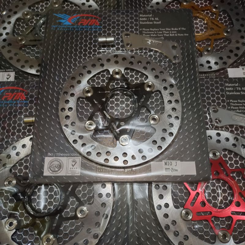 piringan disc depan merek psm Yamaha Mio j ukuran 220mm