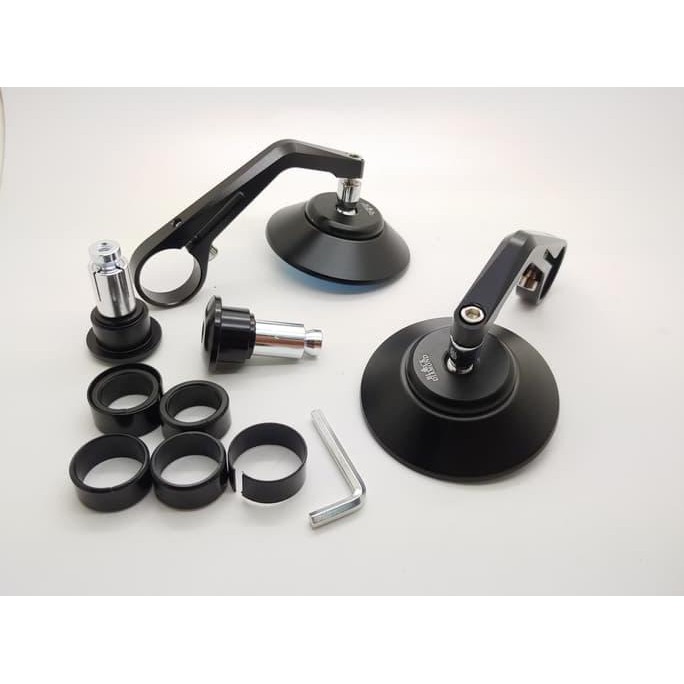 Diskon Spion Jalu Bar End Black Diamond Universal Vespa Nmax Aerox Cnc Original