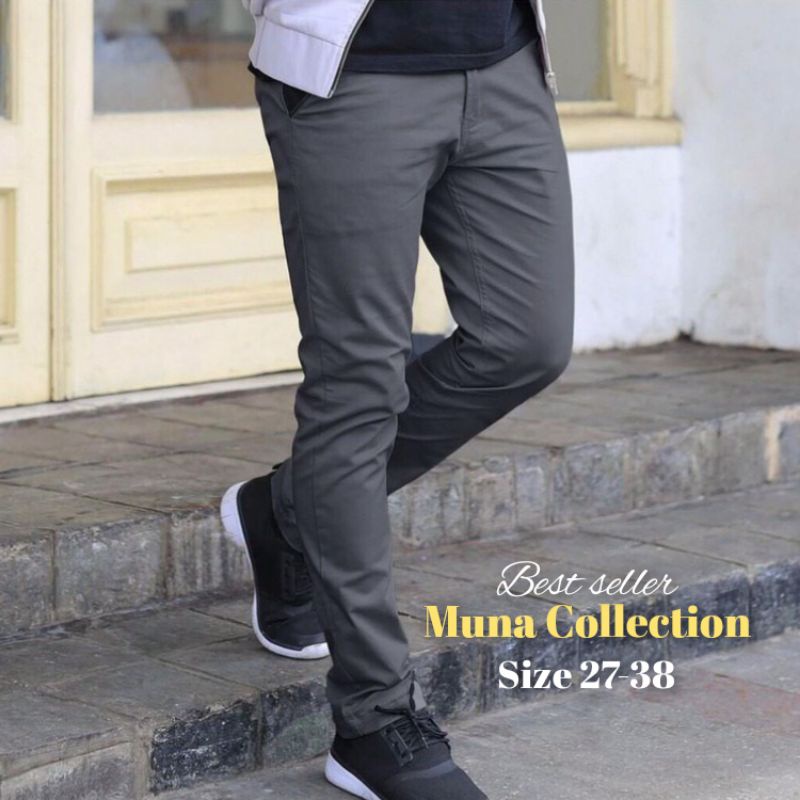 Chino Pria Big Size Celana Panjang Pria Chinos Slimfit Clana Chino Kerja Pria Panjang Mirip Erigo