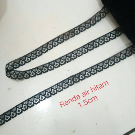 

Renda air 1.5cm, gulungan panjang 15yard (13.5 meter)