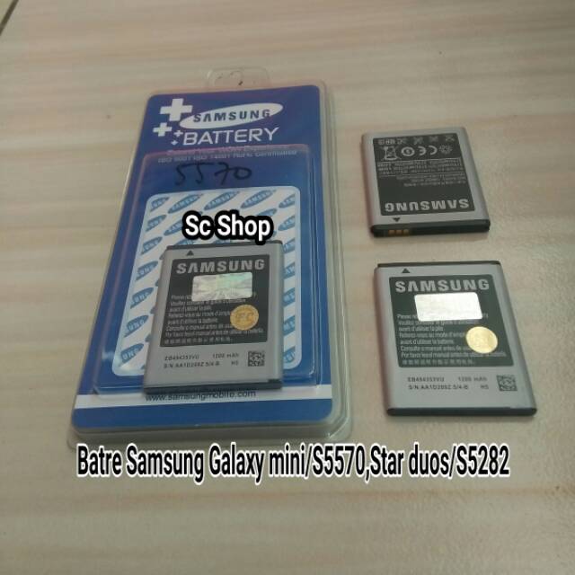 Batre Samsung Galaxy mini/ S5570,star duos S5282