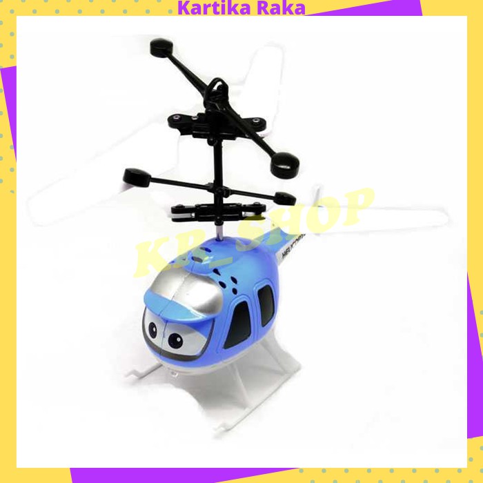 KR Mainan Pesawat Anak Anak Mini Kartun  Inframerah Dengan Kontrol Tangan Sensor Helikopter