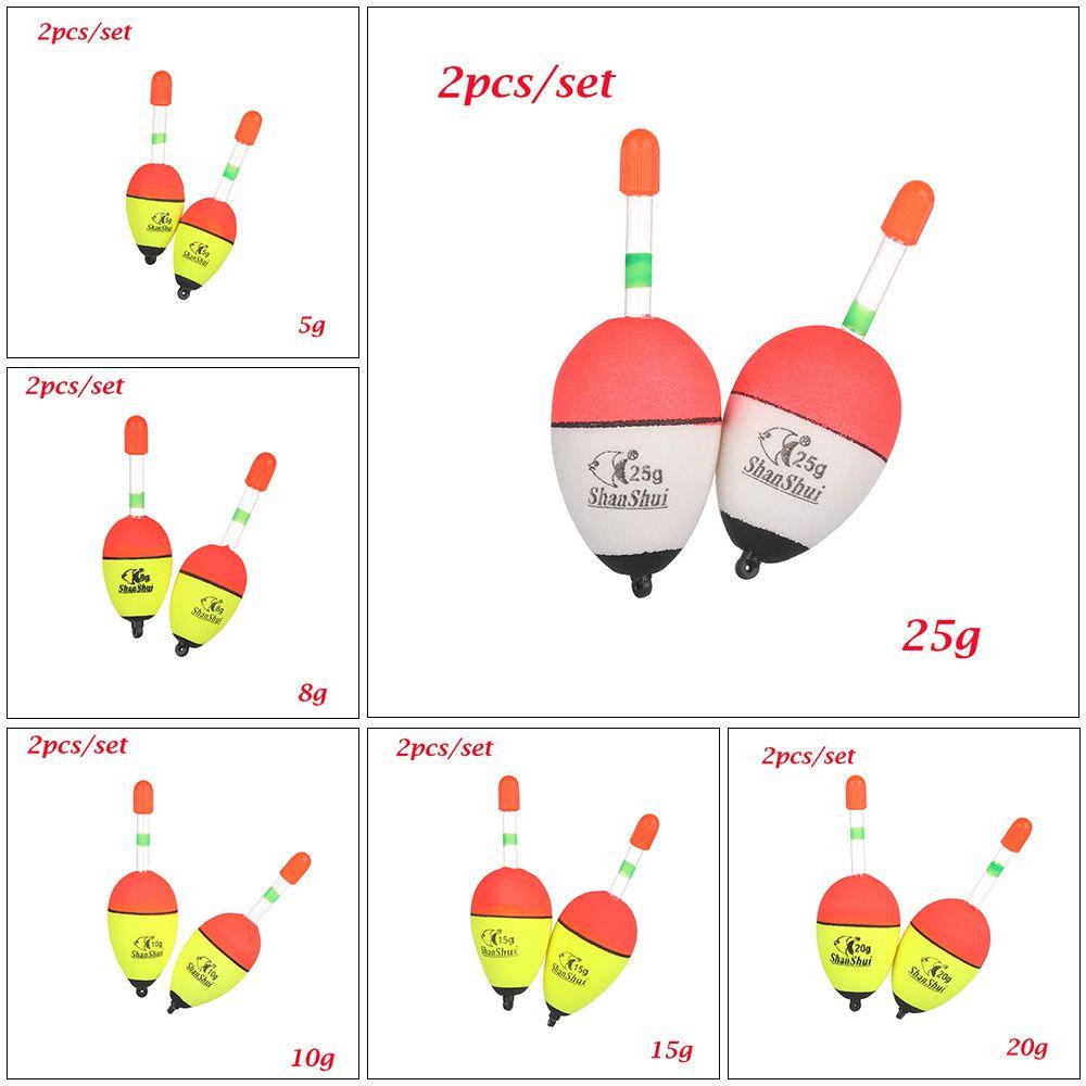 Top 2pcs/set 5g/8g/10g/15g/20g/30g/40g/50g/60g/70g/80g Pelampung Malam Memancing Kualitas Tinggi Bercahaya Plastik Cahaya Tongkat