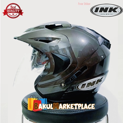Helm INK JP KW( Abu-Abu Metalik )