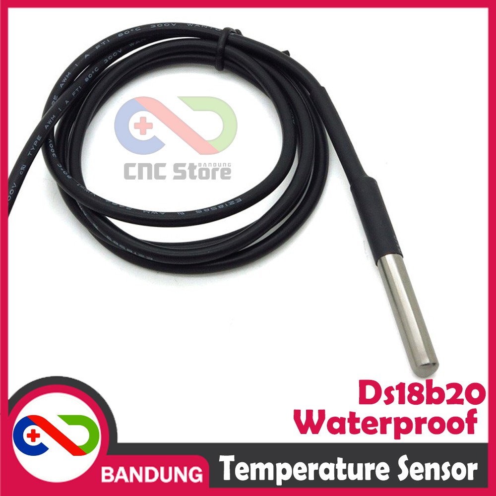 DS18B20 WATERPROOF TEMPERATURE SUHU SENSOR PROBE ARDUINO UNO