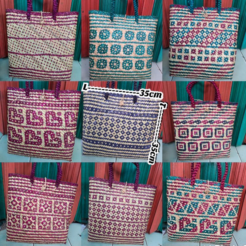 tas purun | tas tote bags | tas purun khas kalimantan