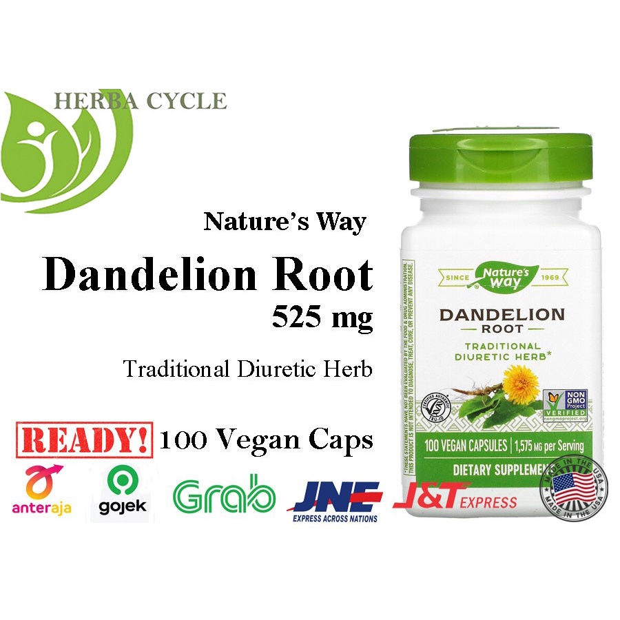 Nature Way Dandelion Root 525 mg 100 Veg ORI USA Herbal