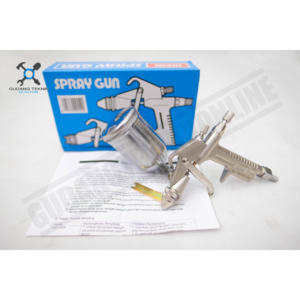 Spray Gun Tabung Atas 200cc MEIJI R2 / Alat Semprotan Spraygun Cat R2 MEIJI 3800 200