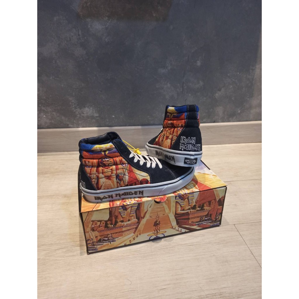 Sepatu Vans Sk8 Hi Iron Maiden Power Slave STV Navy