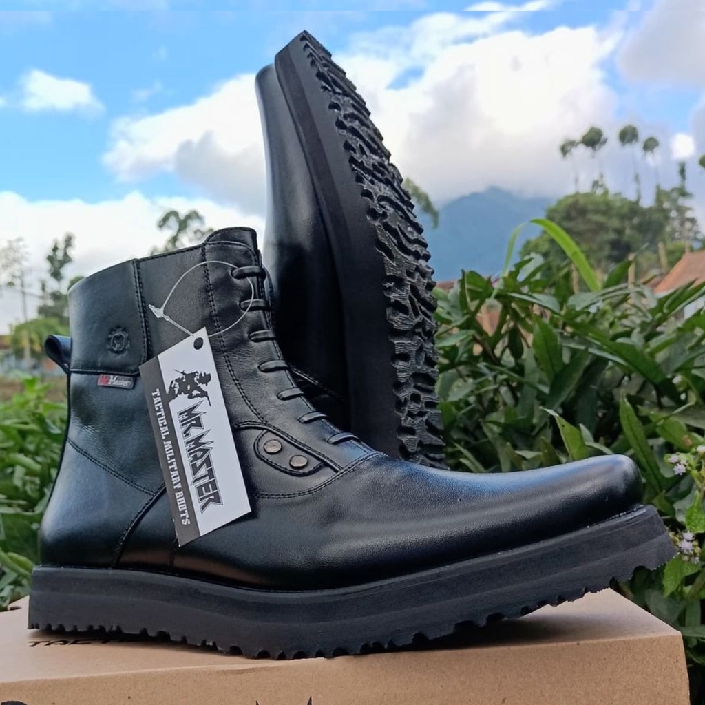 SEPATU PDH KULIT SAPI ASLI MR MASTER SEPATU PDH DINAS KANTOR FORMAL TNI POLRI SECURITY SATPAM