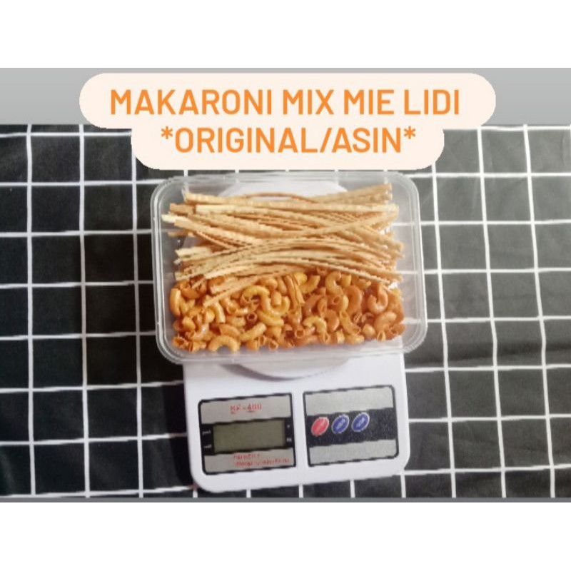 

mie lidi mix makaroni bantet original / asin