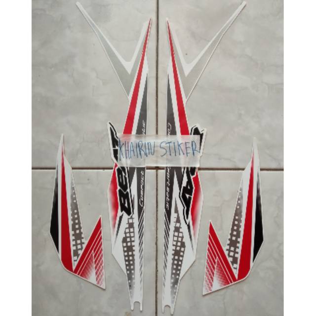 Striping stiker beat putih merah 2020 original