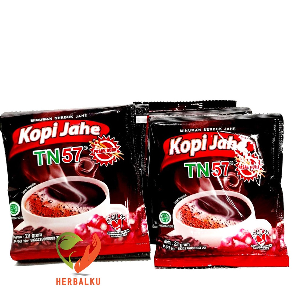 

Minuman Serbuk Kopi Jahe Plus Pasak bumi TN57 Per Renceng | Kopi Jahe Pasak Bumi