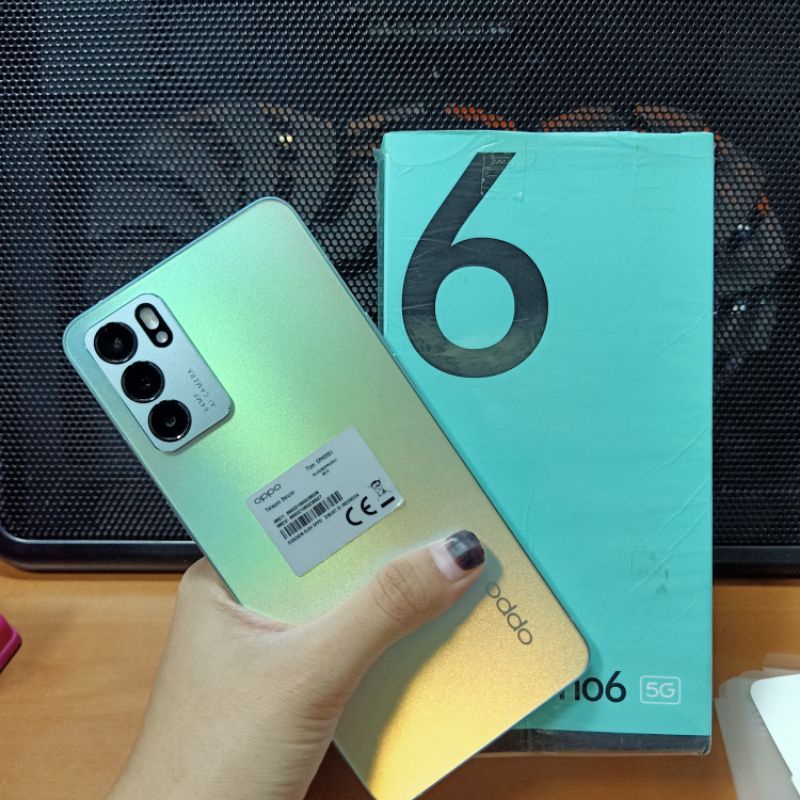 OPPO RENO 6 5G 8/128GB SUPER ISTIMEWA MULUS NO MINUS 99% SEPERTI BARU GARANSI RESMI 2 BULAN