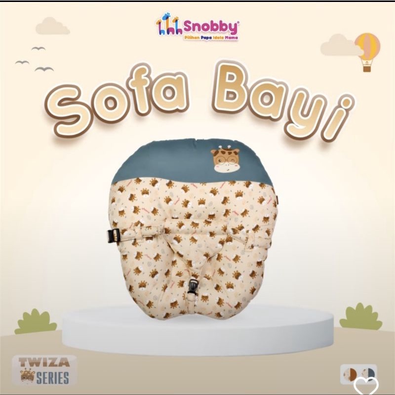 [2 kg] Snobby Sofa Bayi Multifungsi (ada gasper ) + Bantal Dot Twiza Series - TPB 6922