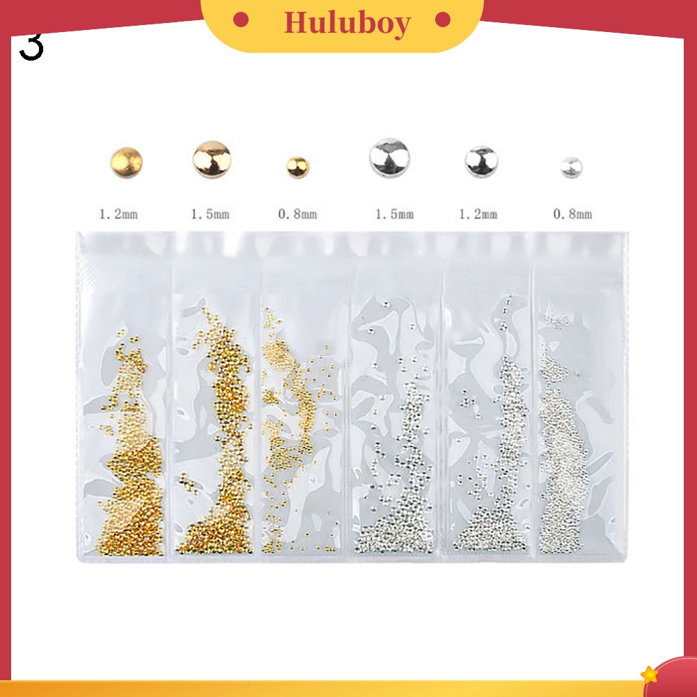 Huluboy Huluboy♡ Hiasan Kuku Nail Art Aneka Bentuk Geometri Hollow Bahan Metal