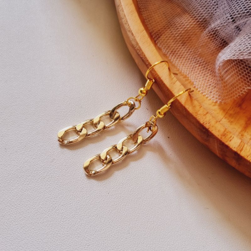 Anting Rantai Anting KOREA Anting Titanium ANTI KARAT Aksesoris Anting Wanita Hijab Anting Juntai Hi