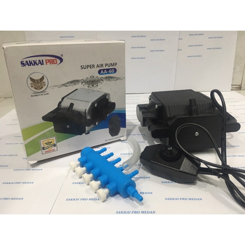 Mesin pompa angin aquarium SAKKAI PRO AA 60 Air pump 5 lubang