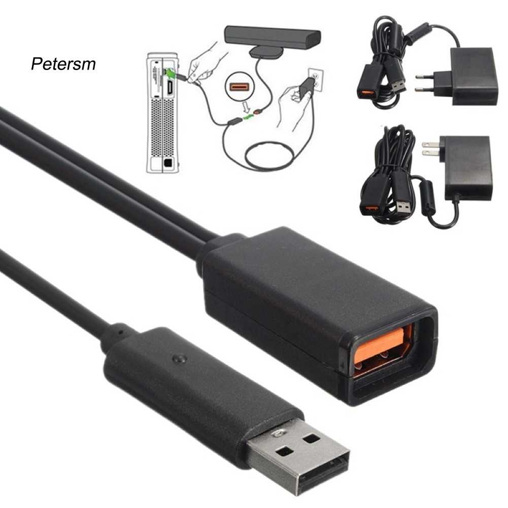 (Pt) Kabel Adapter Charger Usb Untuk X-Box 360 Kinect Sensor