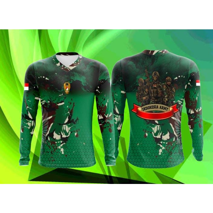 KAOS JERSEY TNI AD LENGAN PANJANG TERBARU