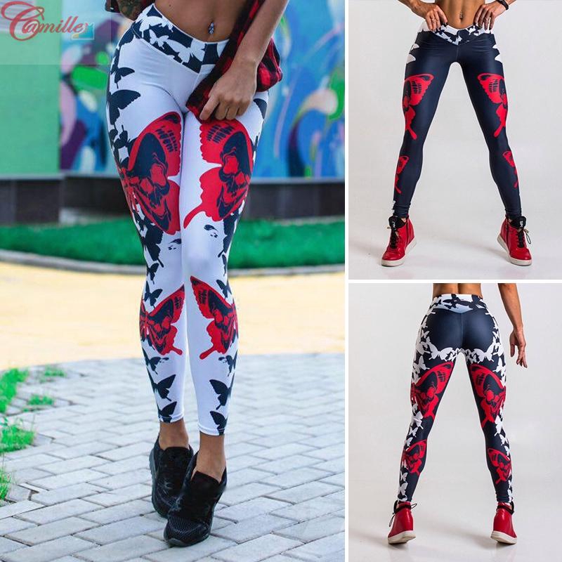 Womens Yoga Pants Ladies Fitness Leggings Gym Exercise Sports Trousers Jogging