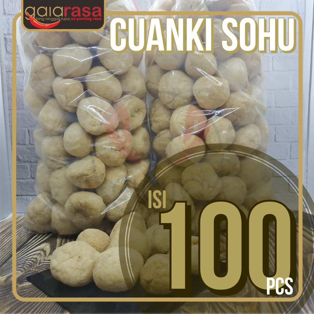 

SOHU (Cuanki Bulat Kering) Isi 100 pcs Pelengkap dan Topping Baso aci Kualitas Terbaik