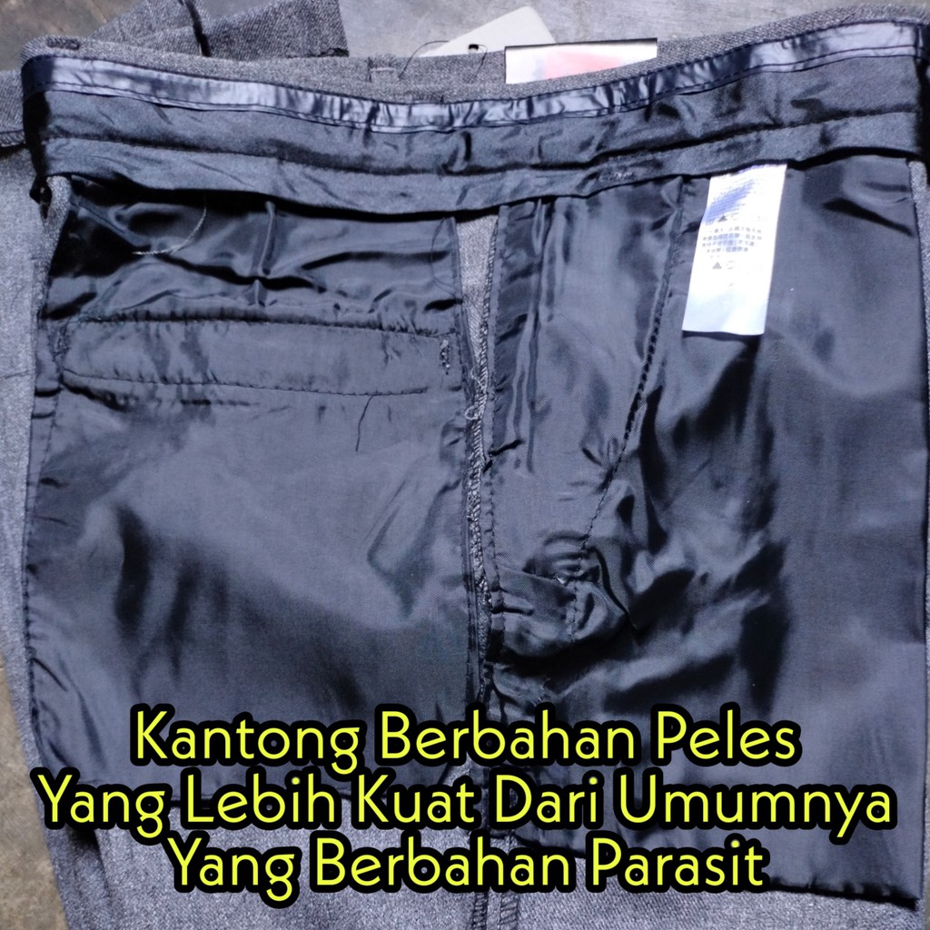 Celana Bahan Pria Formal Panjang Kerja Kantor Big Size Jumbo Slimfit 27-50