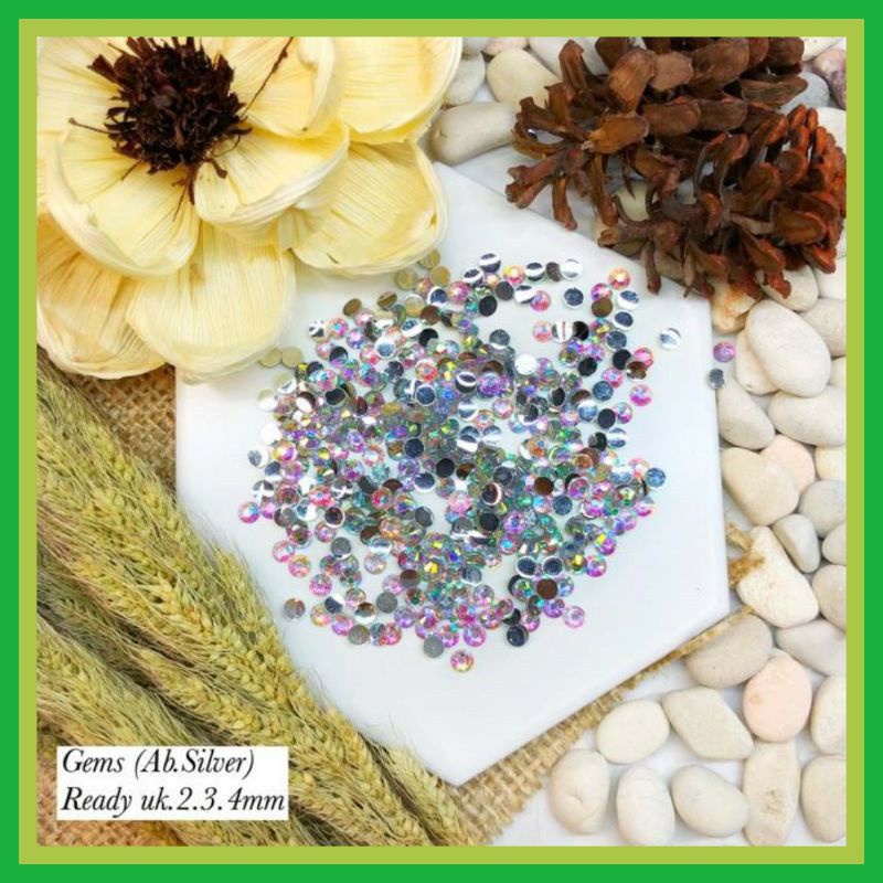 (-+1000) Rhinestone 3mm, Gemstone, manik manik berlian imitasi, henna/nailart