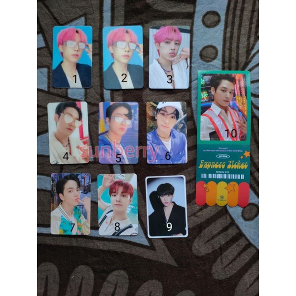 Photocard/PC sparkling ticket The Boyz [sunwoo, juyeon, younghoon, hyunjae, Q]