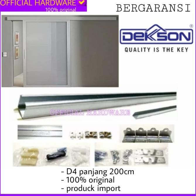 Rel Sliding Dekson D4 200Cm Rel Gantung 2.0M Rel Pintu Geser 200Cm