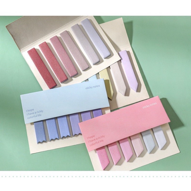 

[HARUMI] COLORFUL STICKY NOTES Memo Pad Post It Alat Tulis Kantor Stationery