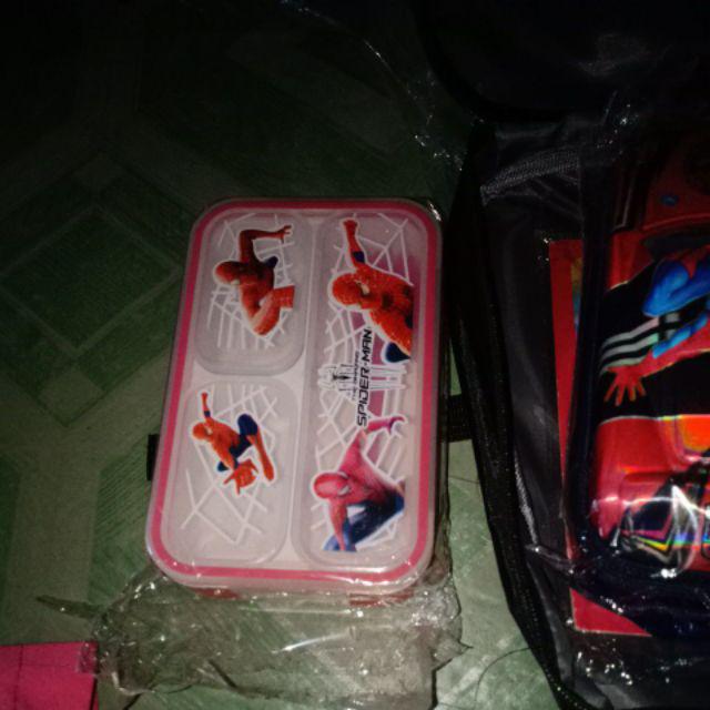 Kotak Katering Import Mb 110 - Lol - Pony - Spiderman - Frozen - Tayo - Hk - Mcqueen