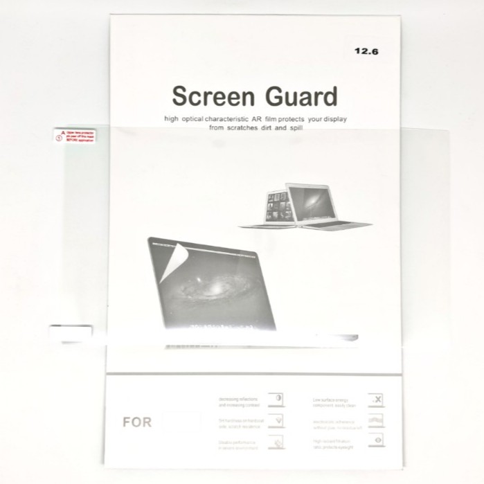 SKU-1151 SCREEN PROTECTOR 12.6 INCH 277x156 MM SCREEN GUARD ANTI GORES