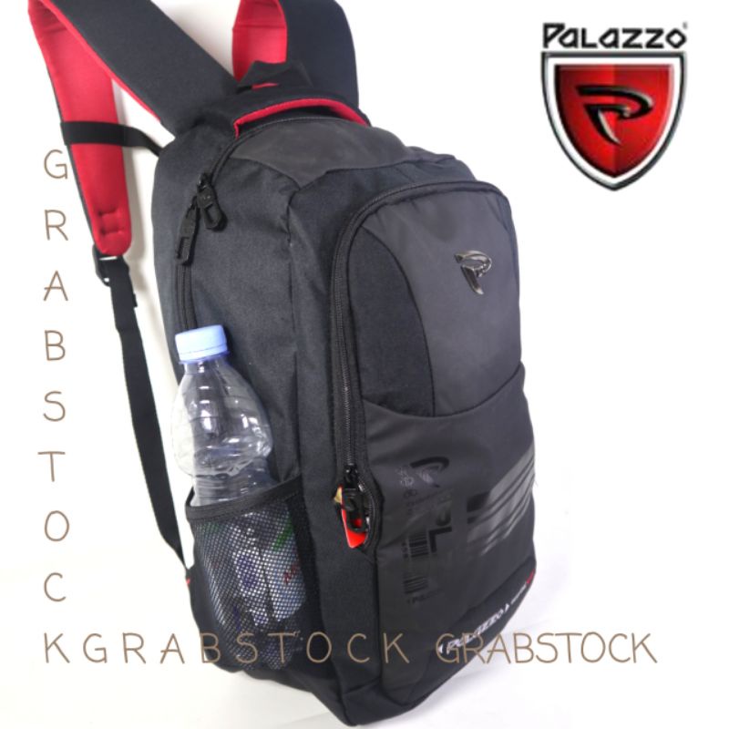 Palazzo Ransel Laptop plus Raincover EMBOSS BELAKANG