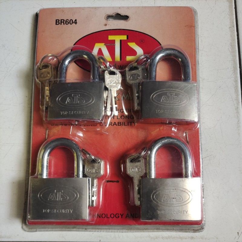 ATS gembok master key 60mm isi 4 / gembok master key 60mmx4pcs ATS