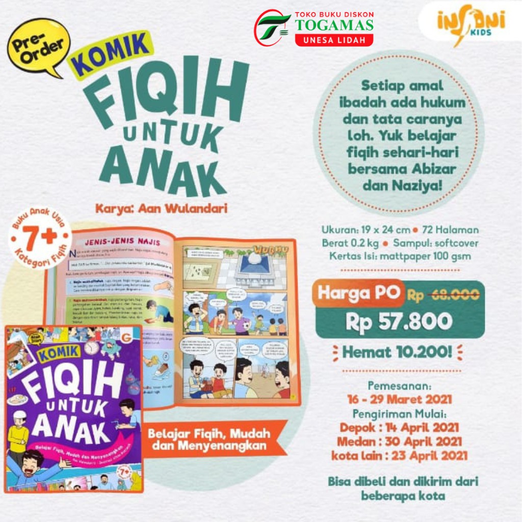 SERI ANAK ISLAM : KOMIK FIQIH UNTUK ANAK UNTUK USIA 7+  KARYA AAN WULANDARI