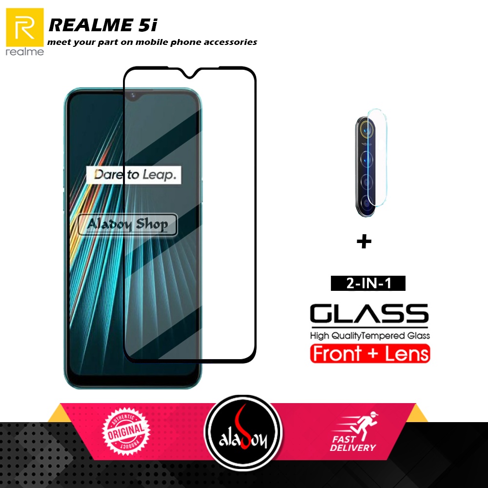 Tempered Glass REALME C11 / C12 / C15 / REALME 5 / 5i / C3/5s / Oppo A53 + Tempered Glass Camera