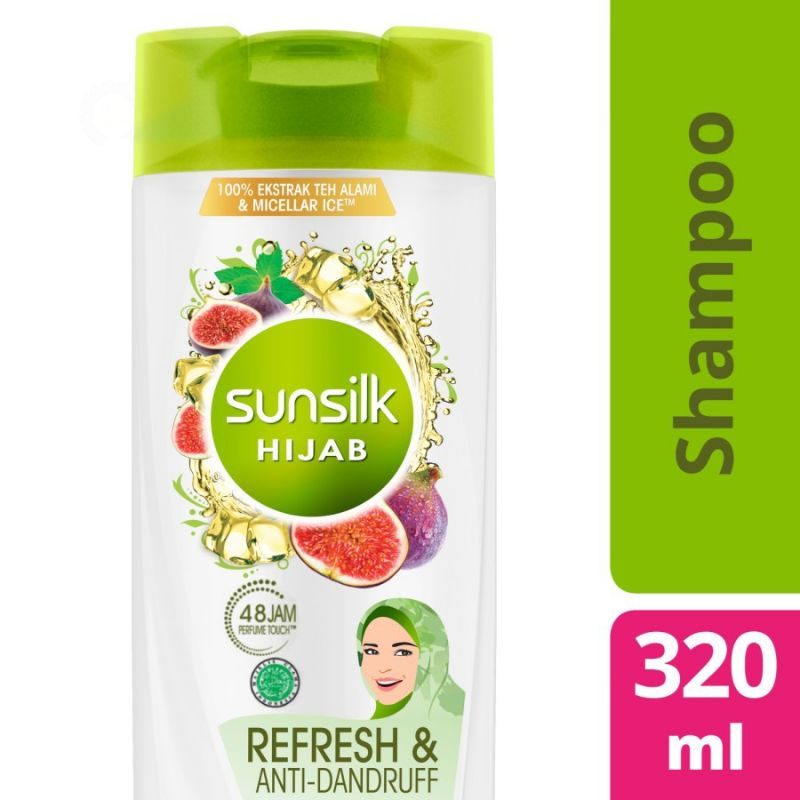 ✔PROMO✔ SUNSILK SHAMPOO HIJAB REFRESH & ANTI DANDRUFF 340ML